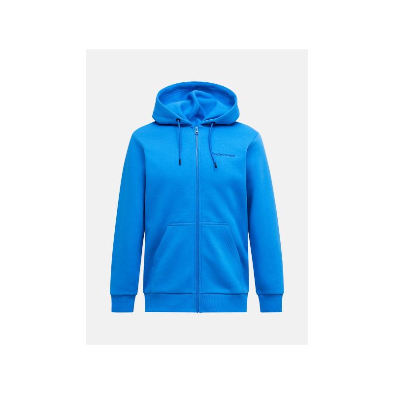 Men's PEAK PERFORMANCE M Original Small Logo Zip Hood Blue
