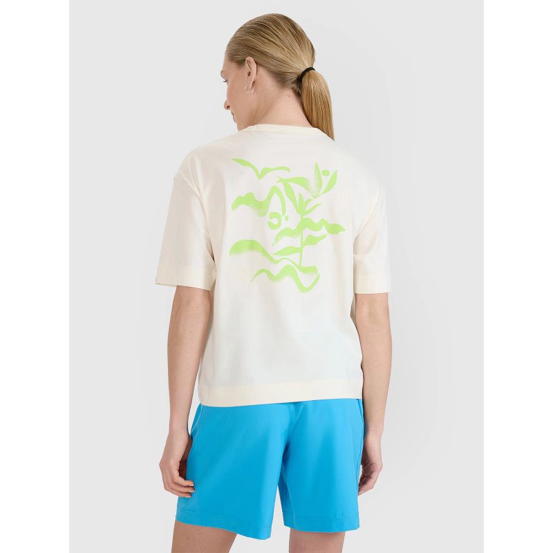Women's regular printed T-shirt 4F 4FWSS25TTSHF1967-11S 4f