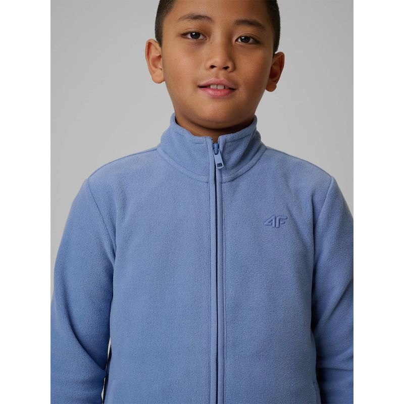 Regular fleece without hood for boys 4F 4FJRSS26TFLEM508-32S 4f