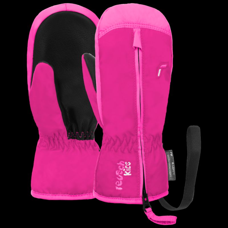 REUSCH Ben Mitten children's winter gloves with zipper, insulated, pink (62/85/408/3329) Clothing/Outdoor/Czapki, szaliki, rękawiczki, maski/Reusch Your Sports Performance