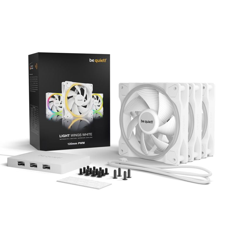 be quiet! fans LIGHT WINGS WHITE 120mm 3pcs Chłodzenie/Chłodzenie - wentylatory Your Sports Performance