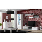 SOHO S1 display cabinet white/gloss white Bufety i witryny/Bufety i witryny na drewnianej podstawie Your Sports Performance