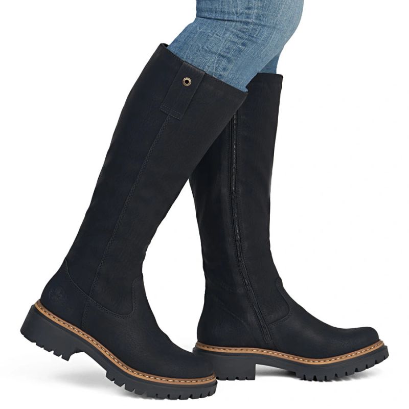 Women’s Comfortable Black Boots Rieker 72656-00