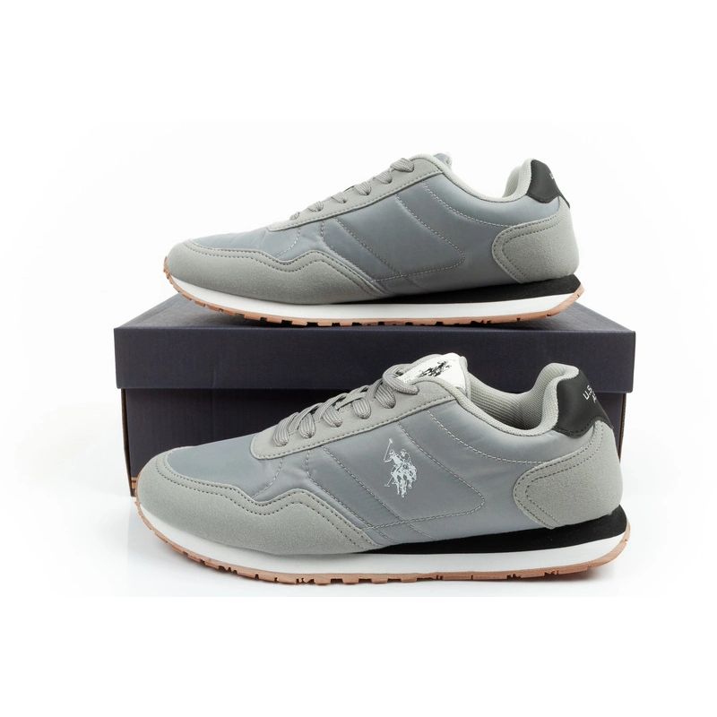 US Polo Assn sports shoes sneakers men's fashionable comfortable gray Your Sports Performance