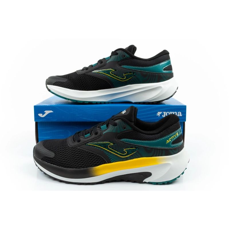 Joma men's Active running shoes, comfortable and durable, black and blue Joma