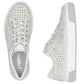Women's comfortable, soft, beige openwork shoes Rieker L8849-60 Rieker