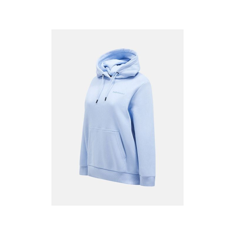 Peak Performance W Original Small Logo Hoo Sweatshirt Blue Peak Performance