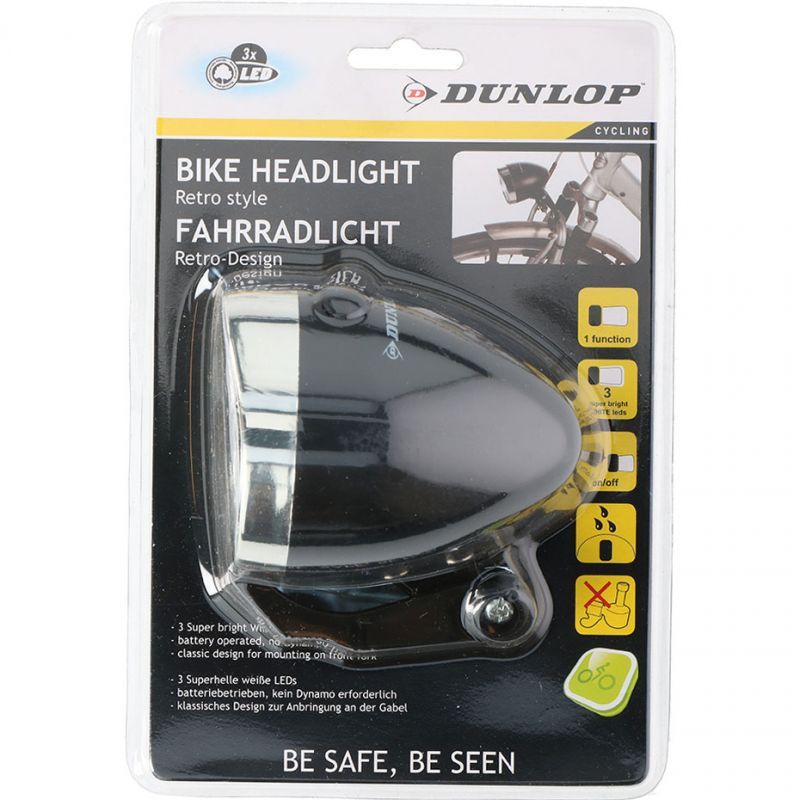 Dunlop headlight white 3led AB 16809 bicycle lamp Accessories/Bicycle/Akcesoria rowerowe Your Sports Performance