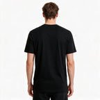 Paul&Shark men's cotton T-shirt, black - model 26411035-11, classic cut, high-quality cotton