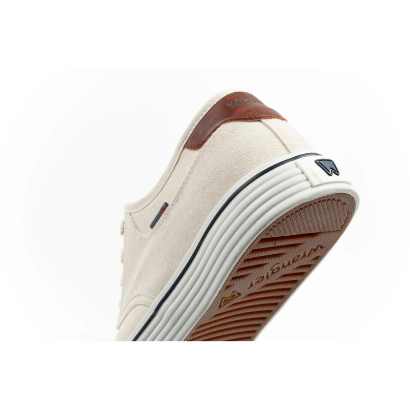 Wrangler Men’s Calypso Derby Sneakers, Ecru Casual Shoes, Stylish and Comfortable