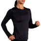 Men's Luxe Long Sleeve Running T-shirt, Black Import z Brooks/Brooks/Koszulki Your Sports Performance