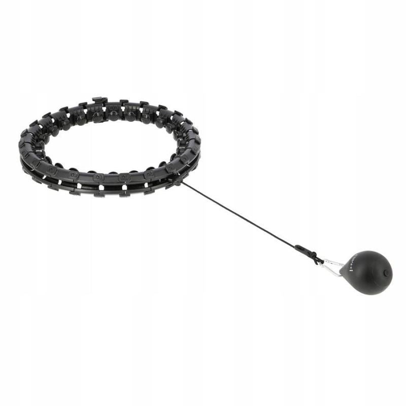 Hula Hop HMS HHW01 with weight and protrusions black + BR163 red belt included In preparation Your Sports Performance