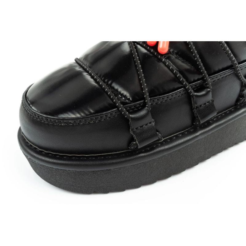 D.Franklin women's snow boots winter fashionable insulated ankle boots black D.Franklin