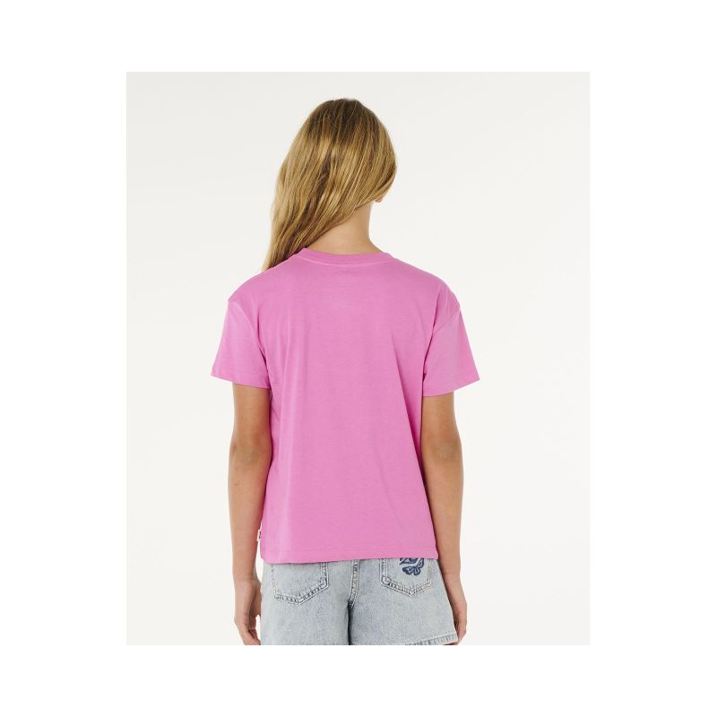 RIP CURL Surf Puff Relaxed Tee-Girl Pink