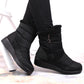 Insulated snow boots with a zipper NEWS W EVE377A black Footwear/Outdoor/News Your Sports Performance