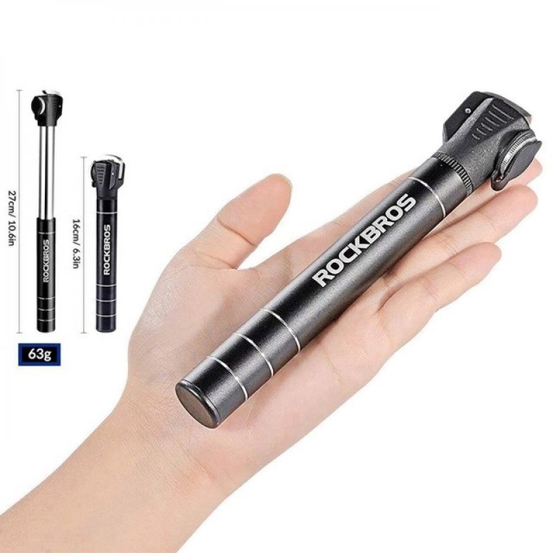 Rockbros JG-1040B small bicycle pump - black In preparation Your Sports Performance