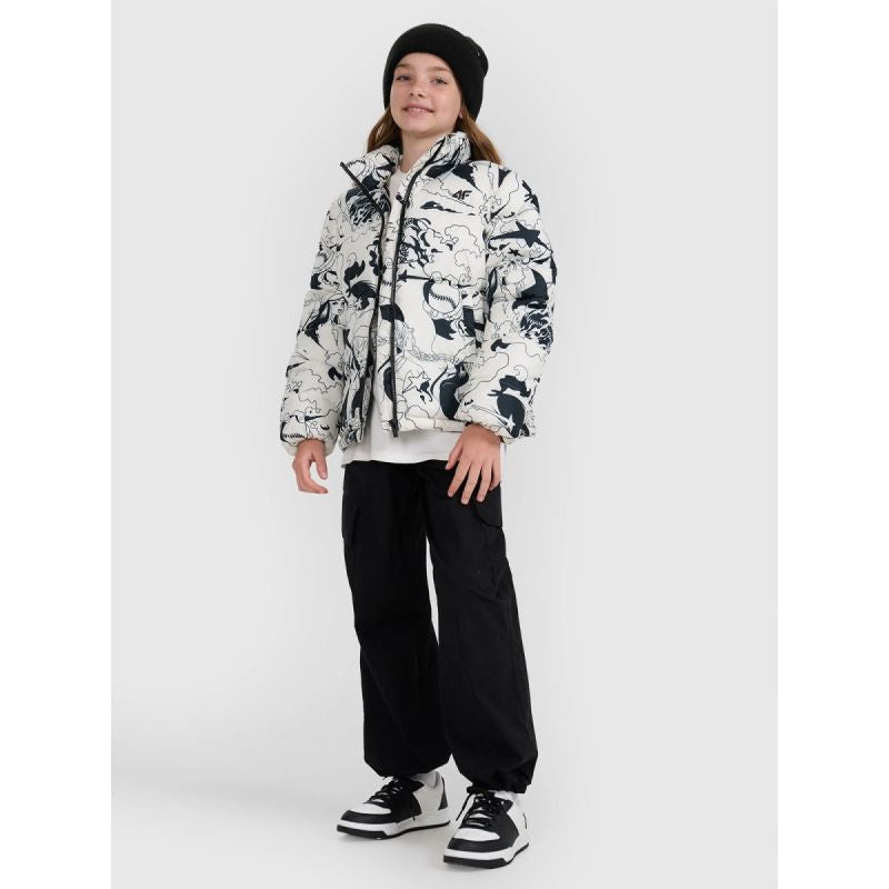 Girls' synthetic-filled down jacket 4F 4FJRAW25TDJAF0748-11A