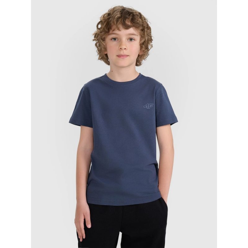 Regular plain T-shirt (SET OF 2) for children 4F 4FJRAW25TTSHU3157-91S *Kategoria tymczasowa Your Sports Performance