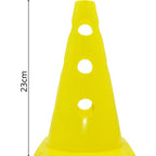 23 CM CONE WITH HOLES YELLOW Sport Your Sports Performance