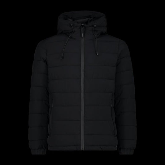 CMP men's winter sports jacket with hood, insulated, black (34K0167/U901) CMP