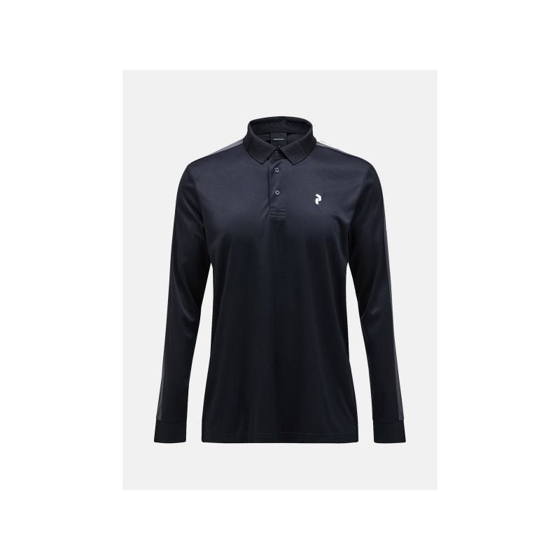 PEAK PERFORMANCE Player Long-Sleeve Polo Men black