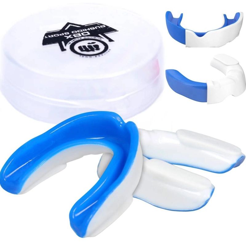 Gel Mouthguard + Box - White and Blue | GelTech ochraniacze zębów Your Sports Performance