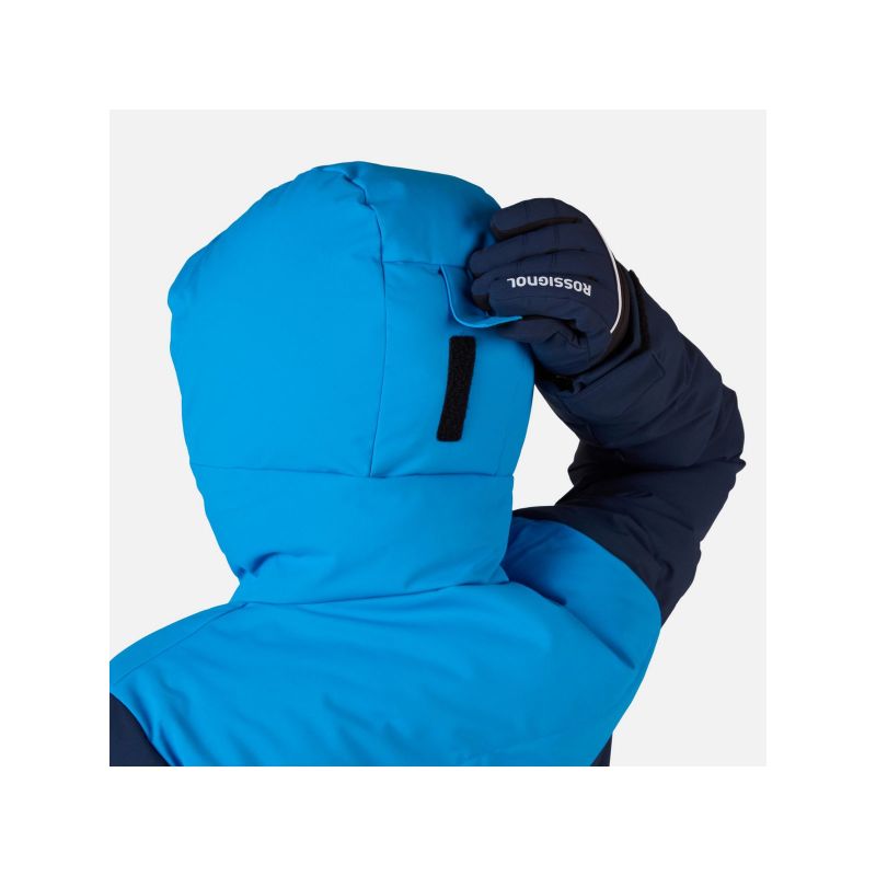 ROSSIGNOL Boy Siz Quilted Jkt Children's Ski Jacket Navy Blue