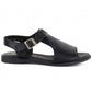 Women's black leather sandals Cambell 19391 Cambell
