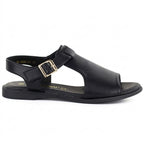 Women's black leather sandals Cambell 19391 Cambell