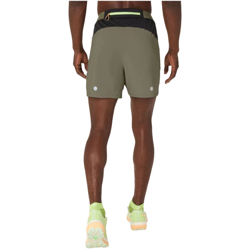 ASICS Fujitrail All Over Print 5IN Short 2011D392-300 Green L In preparation Your Sports Performance