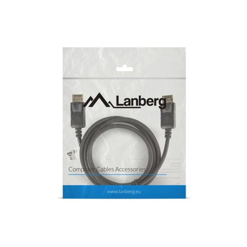 Lanberg CA-DPDP-10CC-0018-BK Cable (DisplayPort Male - DisplayPort Male; 1.8m; black) Kable i adaptery/Kable DisplayPort Your Sports Performance