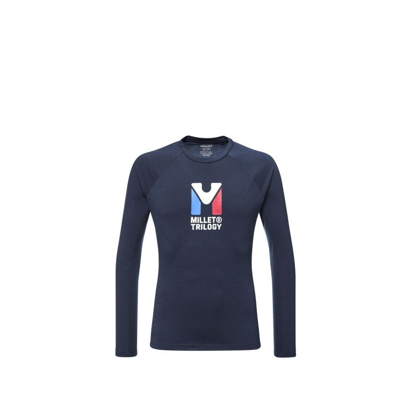 MILLET Trilogy Wool T-shirt Ts Ls M navy blue