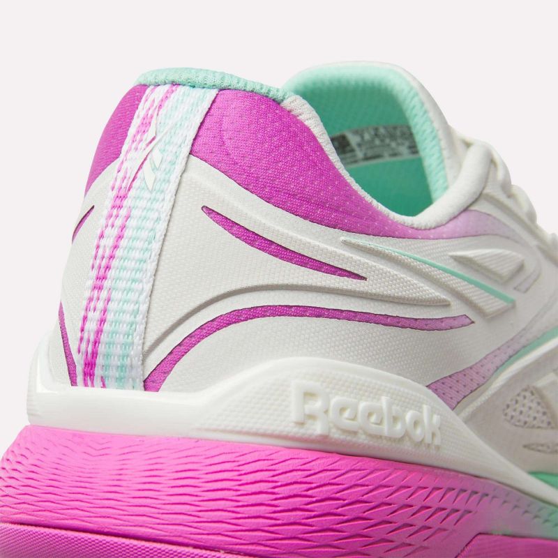 Reebok NANO X5 EDGE CHALK/VIRTUAL PINK/ATOMIC AQUA sneakers (100249420) Reebok