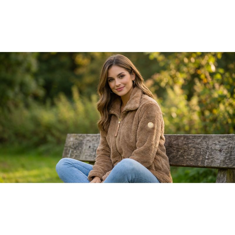 Women’s fleece jacket Geographical Norway TOFURE TAUPE DB LADY 0124 (WZ8151F/GN-TAUPE)
