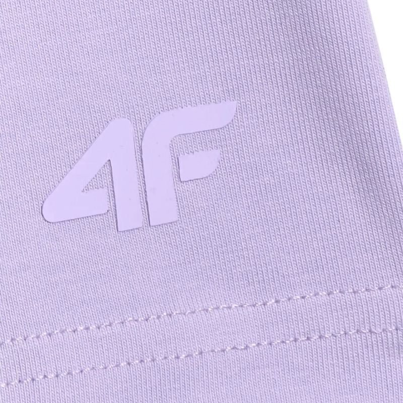 Girls' shorts 4F CAS F028 purple 4FJWSS26TSTIF028 51S