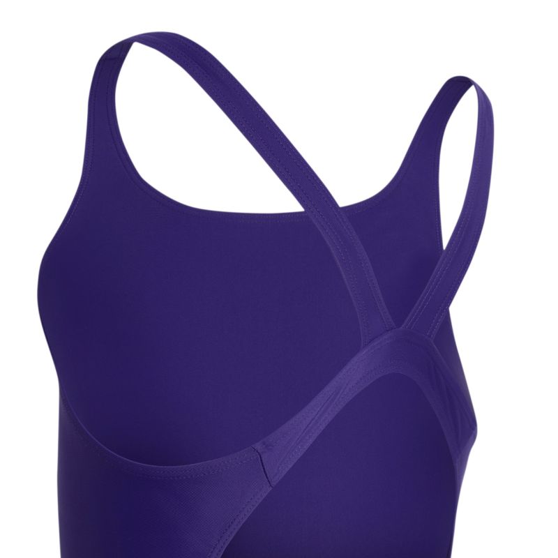 Adidas V-back purple kids' swimsuit KS2955