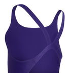 Adidas V-back purple kids' swimsuit KS2955