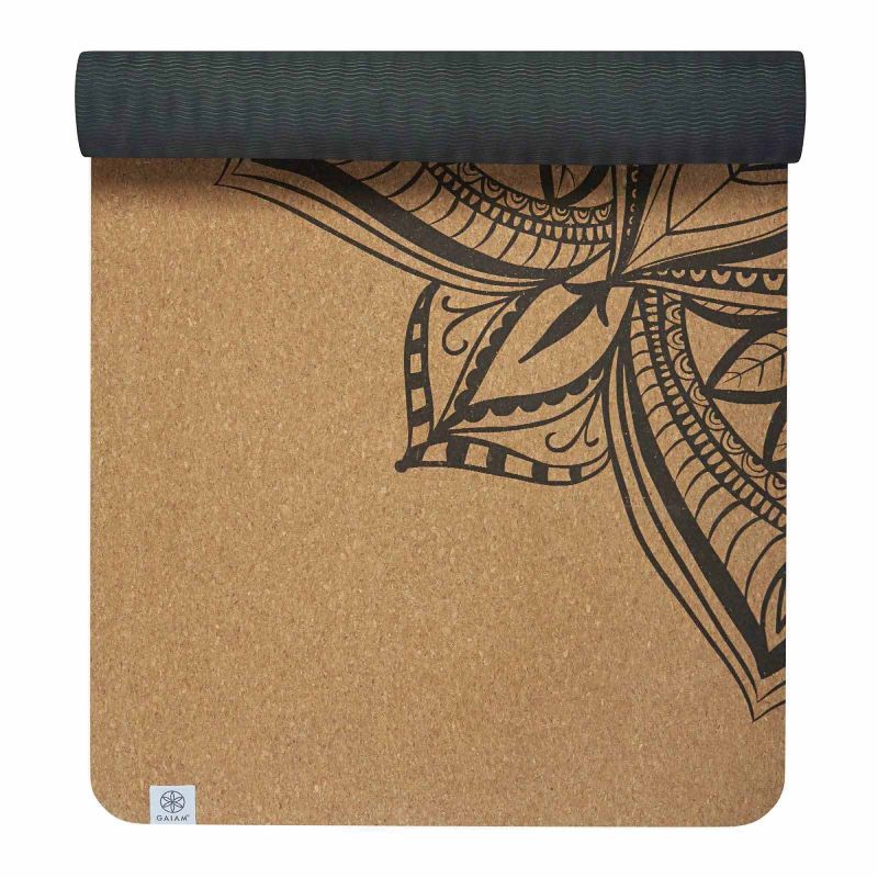 Yoga mat Gaiam Printed Cork Mandala 5 mm 63495 Accessories/Training equipment Your Sports Performance