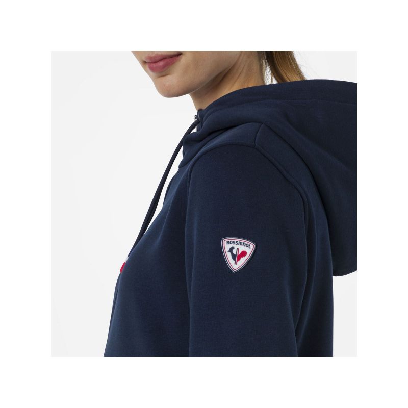 Rossignol W LOGO SWEAT FZ HOOD FL navy blue Rossignol