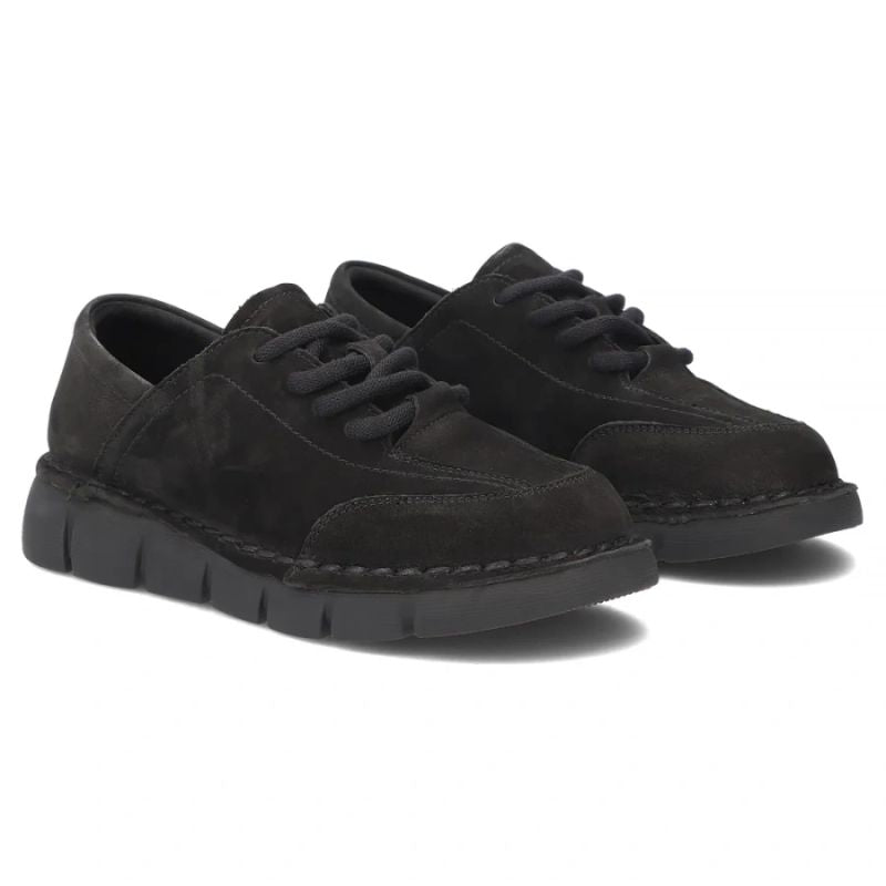 Women's wide leather shoes, black Filippo DP8180/26