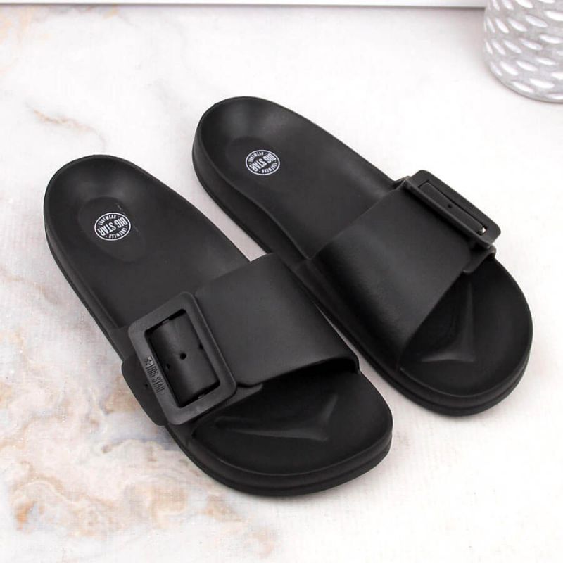 Black beach slippers Big Star W FF274A389 Footwear/Outdoor Your Sports Performance