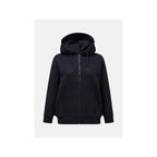 Women’s Peak Performance W Original Small Logo Zip Hoodie in Black