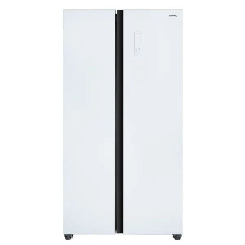 Side By Side Total No Frost Refrigerator-Freezer MPM-427-SBS-05/NL white glass front AGD - Produkty/Lodówki wolnostojące Your Sports Performance
