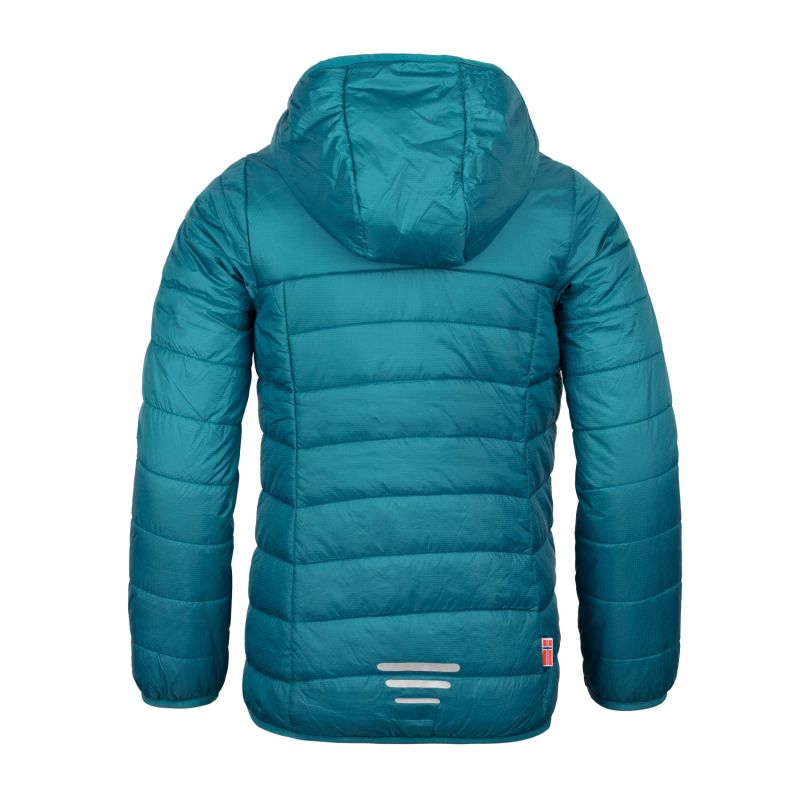 Ultralight transitional jacket for girls Trollkids Girls Eikefjord Jacket teal/mauve (464-334)