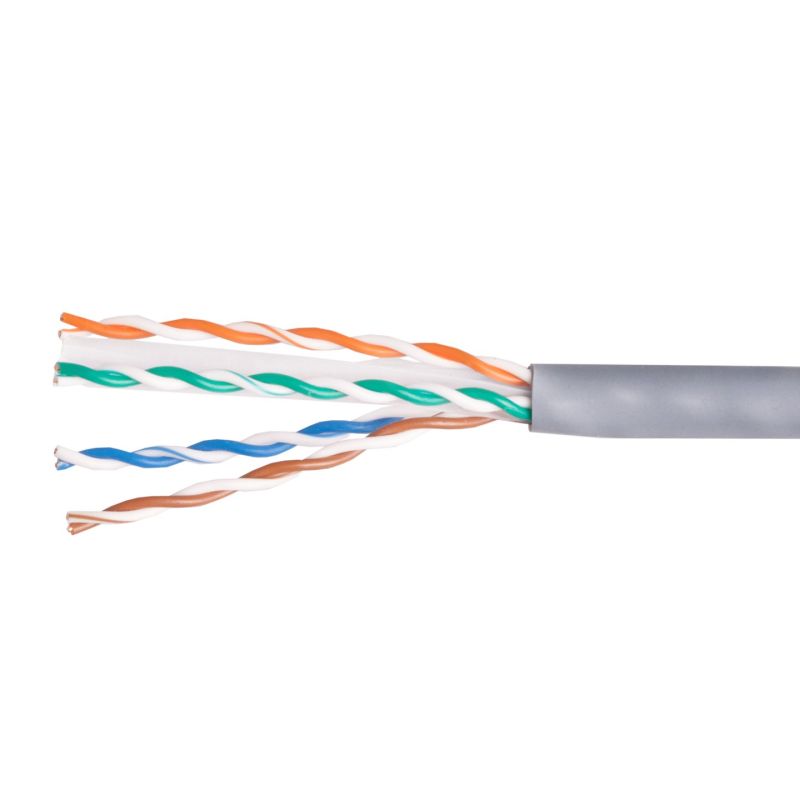 Installation Cable Category 6 U/UTP 4P23 100.00m Gray LSZH Kable, gniazda i wtyki/Kable sieciowe Your Sports Performance