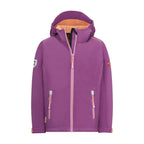 Trollkids Girls Trollfjord Jacket children's softshell jacket with hood, pink (175-242)