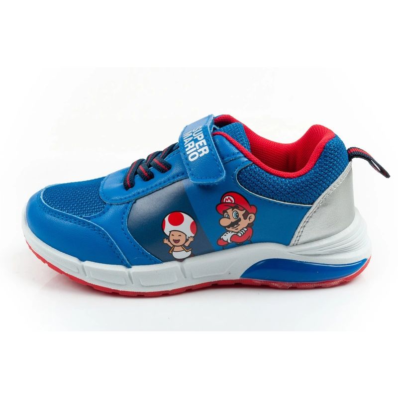 Leomil children's sports shoes Super Mario sneakers with velcro LED blue Leomil