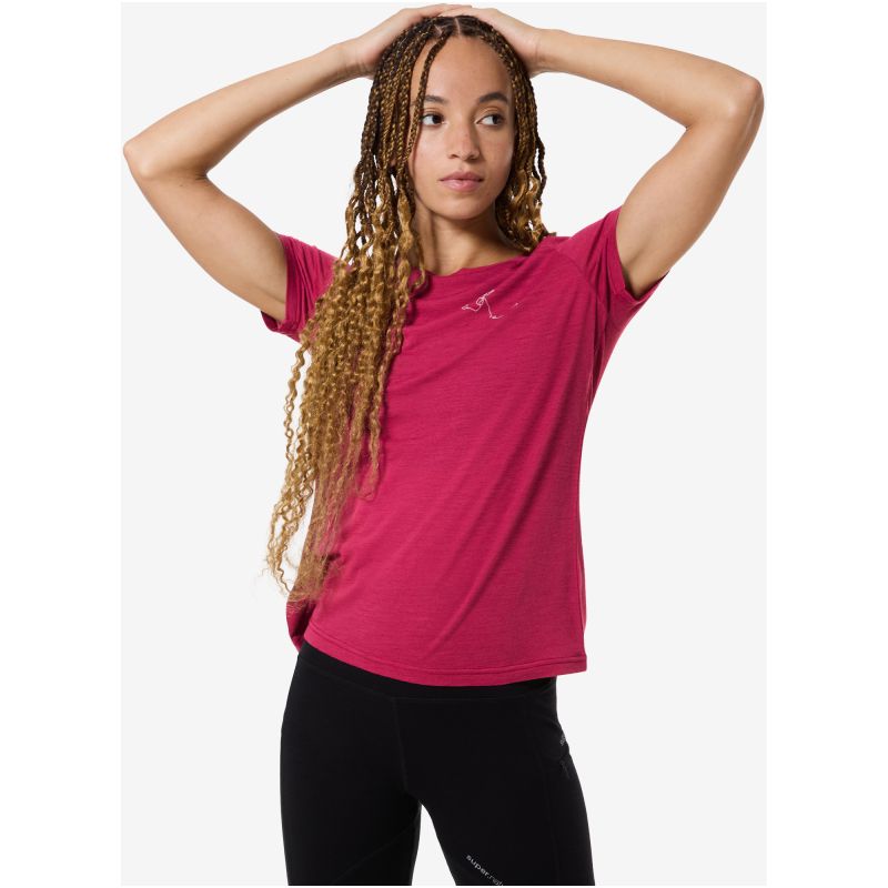 SUPER.NATURAL W RUNNING TEE pink