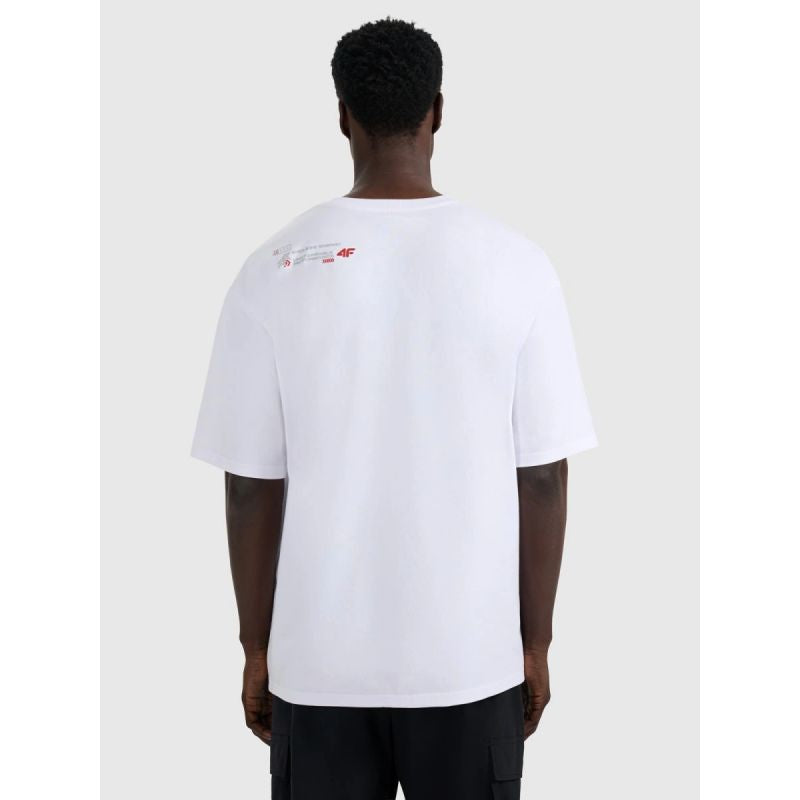 Men's oversized printed T-shirt 4F 4FRAW25TTSHM3257-10S 4f