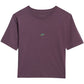Women's T-shirt 4F F2971 dark purple 4FWAW25TTSHF2971 50S In preparation Your Sports Performance